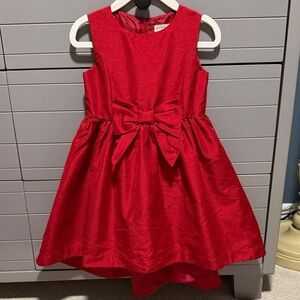 Hope & Henry Elegant Red Sleeveless Kids Dress w/ Bow – Size 2T – EUC